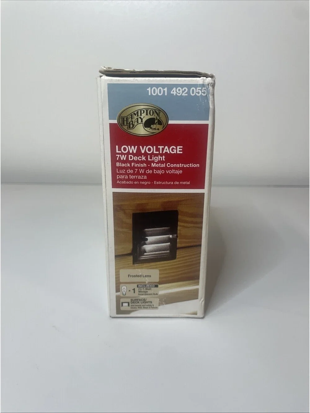 Hampton Bay Low Voltage 7-watt Deck Light Black Finish Metal Construction